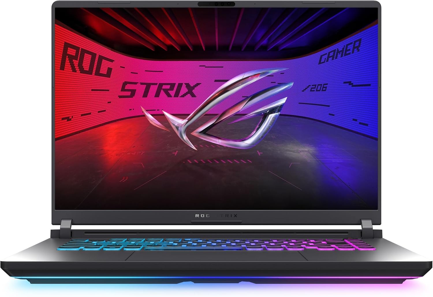 华硕 ROG Strix G16 (2025) 游戏笔记本电脑,16 英寸 FHD+ 16:10 165Hz/3ms 显示屏,NVIDIA GeForce RTX™ 5060 笔记本电脑 GPU,英特尔® 酷睿™ i7 处理器 14650HX, 16GB DDRDDR, 5、1TB Gen 4 SSD、Wi-Fi 7、Windows 11 家庭版